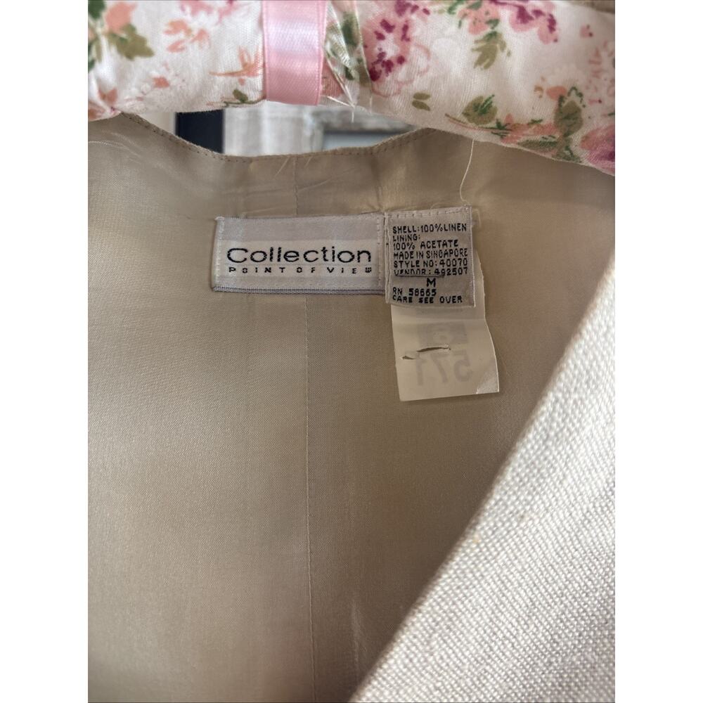 Collection Point Of View 100% Linen Vest - Picture 2 of 9